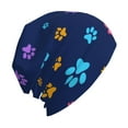 thumbnail image 3 of Beanie Hats for Men and Women, Cute Pet Dog Cartoon Paw Patterns Adult Unisex Knit Hat Winter Warm Skull Cap, 3 of 7