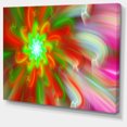 thumbnail image 2 of Dance of Red Fractal Flower Petals - Floral Canvas Art Print, 2 of 4