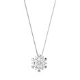 thumbnail image 1 of Rhinestone collar de gargantilla de plata del copo de nieve Collares de cristal de la cadena de joyería para las mujeres niñas, 1 of 7