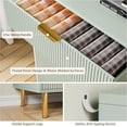 thumbnail image 3 of Danolapsi 6 Drawer Dresser for Bedroom, 56” Wide Wood Dresser Organizer with Metal Legs, Modern Chest of Drawers for Bedroom, Hallway, Home Office, 3 of 6