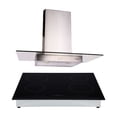 thumbnail image 1 of Campana de cocina de pared de acero inoxidable 90cm Telux + Parrilla eléctrica de inducción 4 quemadores 60cm Kepler, 1 of 4