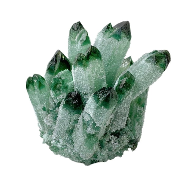 CAIROYAR Gran grupo de cuarzo blanco transparente natural, piedra de roca curativa con minerales
