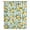 Teal, variant on Yellow Lemon Sheer Curtains 84 Inches Long, Spring Botanical Floral Leaves Aqua Stripes Light Filering Curtains, Breathable Simi Curtain Privacy Drapes for Living Room Bedroom Window Treatment