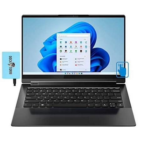 Lenovo 2022 Yoga 9i -14.0" FHD Touchscreen IPS 2-in-1 Laptop (Intel i7-1185G7 4-Core, 8GB RAM, 512GB PCIe SSD, Intel Iris Xe, Backlit KYB, Fingerprint, WiFi 6, BT 5.1, HD Webcam, Win 11 Pro) w/Hub