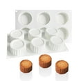 thumbnail image 2 of Milue High Temperatures Resistant Silicone Mousse Cake Form Tree Stump Dessert Mould, 2 of 10