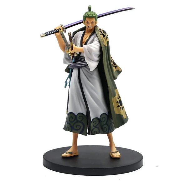 Figurine Articulée une Pièce Compétence de Combat à Trois Couteaux Roronoa Zoro Modèle d'Anime Décorations Jouet en PVC Cadeau