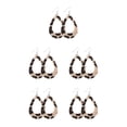 thumbnail image 2 of yingyy Léopard Boucles d'Oreilles Impression Fille Accessoire de Mode Bijoux Féminin Oreille Dangles Type 6 5Set, 2 of 6