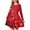 #A04-Deep Red, variant on Valentines Dresses for Girls 7-8 Funny Love Heart Midi Dress for Girls Cute A-Line Long Sleeve Dress Clothes for Girls Crewneck Holiday Swing Dress Outfits,