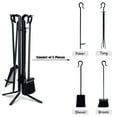 thumbnail image 3 of Topbuy Ensemble d'Outils de Cheminée Robustes 5 Pcs en Acier Accessoires de Cheminée, 3 of 10