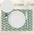 thumbnail image 3 of Ambesonne Green Place Mats Set of 4, Greek Love Cupid, Standard Size, Jade Green Purple Cream, 3 of 6