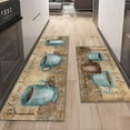 thumbnail image 2 of Coffee Kitchen Rug Sets of 2 Piece Non Slip Kitchen Rugs and Mats Washable Kitchen Mats for Kitchen Floor Mat Carpet Runner Rugs for Hallway Laundry Decor 17\u201dx30\u201c+17'''' X 47'''', 2 of 6