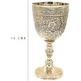 thumbnail image 4 of Vintage Handmade Brass King's Royal Chalice Embossed Cup 6 inch Goblet (PACK OF 1), 4 of 4