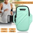 thumbnail image 3 of enjoywould Sports Arm Bag Wear-resistant High Capacity Non-slip Smooth Zipper Holder Splash-proof Armband Cell Phone Holder Gym Accessory, 3 of 9