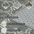 thumbnail image 3 of Pentantan 5ft x 8ft Geometric Shag Area Rugs for Living Room, Moroccan Fluffy Bedroom Carpet, Light Gray, 3 of 8