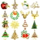 thumbnail image 3 of Hebilla de servilleta Anillo de Navidad Juego de árbol de Navidad Alce Copo de nieve de metal Hebilla de servilleta Anillo de metal Anillo de tela, 3 of 6