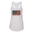 thumbnail image 2 of Wild Bobby, American Game Flag Baseball Bat Ball, Sports, Women Racerback Tank Top, White, Small, 2 of 3