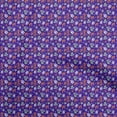 thumbnail image 1 of oneOone Polyester Lycra Blue Fabric Asian Japanese Floral Sewing Craft Projects Fabric Prints By Yard 56 Inch Wide, 1 of 4