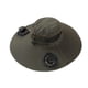 thumbnail image 1 of Sombrero para el sol de ala ancha con ventilador, compacto, para actividades al aire libre, recargable, para hombres y mujeres verde, 1 of 9