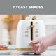thumbnail image 5 of Tostadora West Bend Timeless de 2 rebanadas y 7 niveles de dorado, color blanco y dorado, 5 of 7