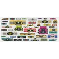 thumbnail image 1 of Vintage Kitchen Mat, Vintage Old Fashioned Photo Cameras Hobby Studio Themed Graphic Design, Plush Decorative Kitchen Mat with Non Slip Backing, 47" X 19", Multicolor, by Ambesonne, 1 of 1