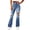 Blue, variant on Womens Bell Bottom Jeans Flared Ripped Stretchy High Rise Trouser Cut Out Distressed Bootcut Denim Pants