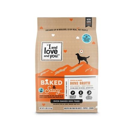 UPC: 0818336012792 | I and love and you  Baked & Saucy Dry Dog Food  Chicken + Sweet Potatoes 4LB