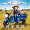 thumbnail image 6 of Track Seven 12V Kids Ride on Car, Electric 3-Wheel Cargo Truck with Large Storage Space, LED Lights, Music, Electric Trike Ride on Toy for Kids Aged 3+, 6 of 8