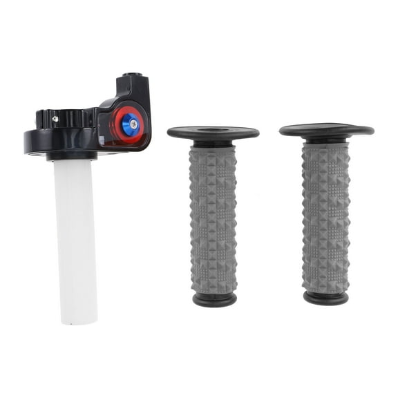 Unique Bargains 7/8" 22mm 15/16" 24mm Motorcycle Hand Grips Cover Kit Non Slip Rubber Handlebar End Grips for Motorcycle Scooter Bicycle ATV Black 1 Set