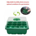 thumbnail image 5 of 5 Packs Seed Starter Tray Kit with Adjustable Humidity Dome and Base, Plant Germination Trays Seeding Tray for Greenhouse Planting, 12 Cells Per Tray, Green, 5 of 8