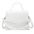 thumbnail image 1 of Bolso de mano creativo con personalidad de moda, bolso bandolera de un solo hombro blanco, 1 of 5