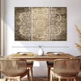 thumbnail image 3 of Elephant Stock Mandala On Wood Wall Art - Horizontal Multi Panel Canvas - Living Room Wall Decor - Decor Elements Multi Panel - Beige And Gray Decor - 65" x 42", 3 of 8