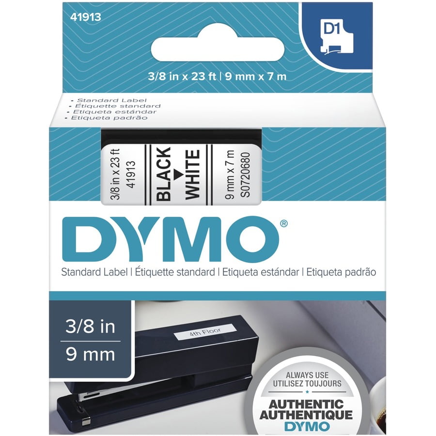 DYMO D1 STANDARD LABELS BLACK WHITE 3 8 X 23 Walmart Walmart