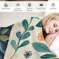 thumbnail image 3 of Autua Bird Flowers Leaves Warm Lightweight Blanket Soft Fleece Blankets for All Seasons - Exquisite Gifts 60x80in, 3 of 6