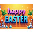 thumbnail image 4 of Adorable Bunny Themed Easter Banner Backdrop Background Party Decorations for Easter Celebrations Family Gatherings Photo Shoots Spring Events Holiday Parties, 4 of 4