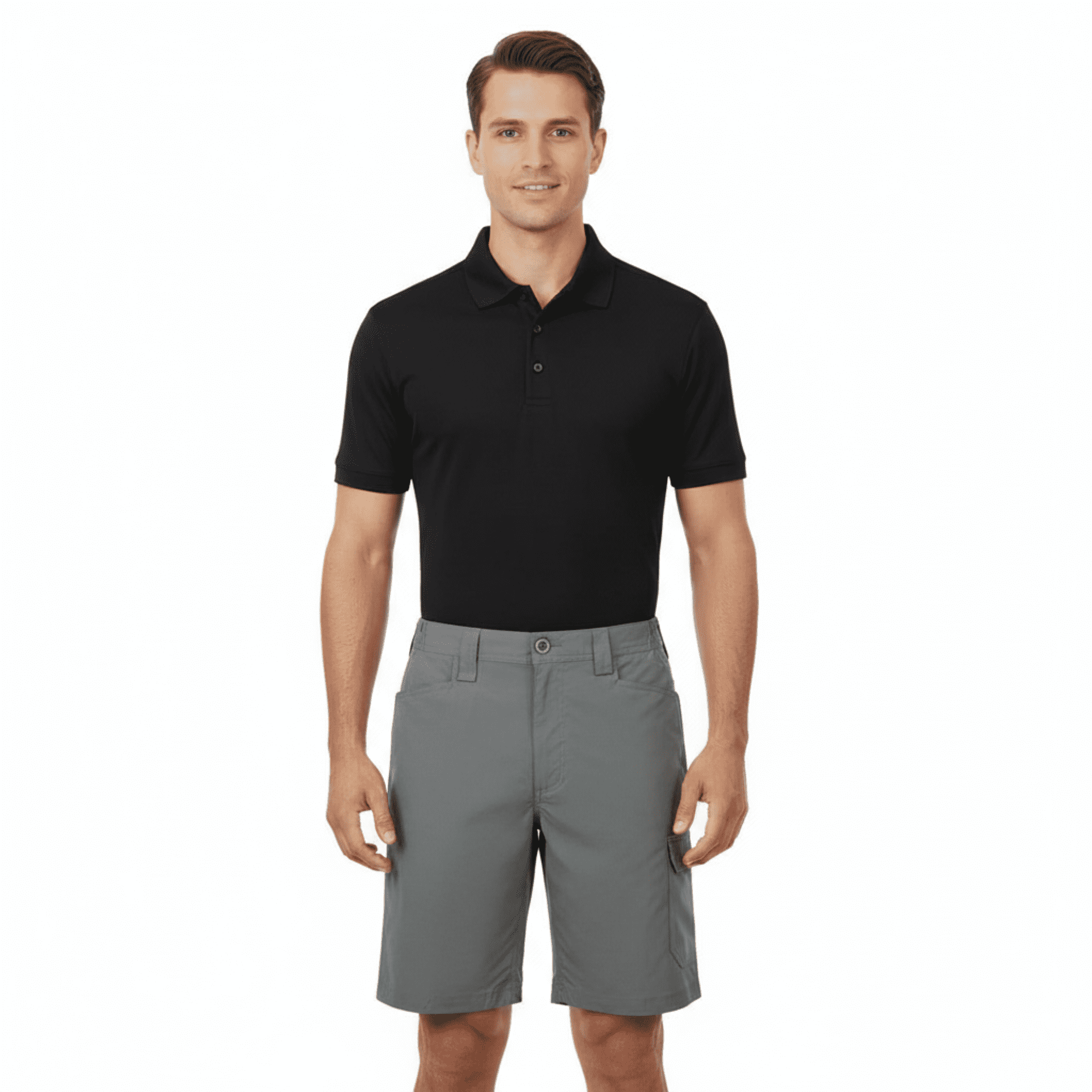 Fishing Life Predator Performance Short, Gray, 38