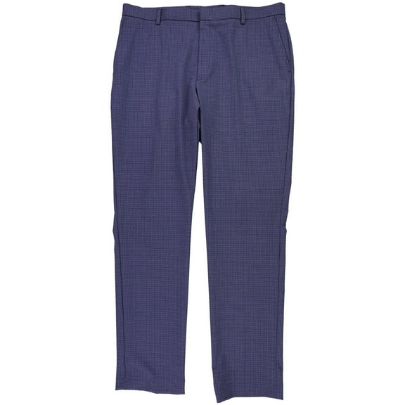 Tommy Hilfiger Mens Modern Fit Dress Pants Slacks, Blue, 38W x 29L