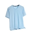 thumbnail image 2 of NinXxx Men's Oversized City Print Crew Neck Loose Casual Sports Tee Blue M, 2 of 6