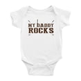thumbnail image 1 of My Daddy Rocks Funny Baby Bodysuits Boy Girl Unisex, 1 of 3