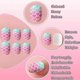 thumbnail image 3 of ZHAOCHENG Uñas postizas para niños, uñas postizas para niñas, uñas postizas de cobertura total, uñas postizas cortas, decoración de uñas, forma 9, 3 of 5