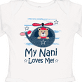 thumbnail image 4 of Inktastic My Nani Loves Me Grandson Bear Boys Long Sleeve Baby Bodysuit, 4 of 5