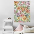 thumbnail image 4 of Nawypu  Wild Flower Tapestry Floral Plant Tapestries Watercolor Flowers in Pink and Yellow Colors Nature Scenery Butterfly Tapestries for Bedroom, 4 of 7