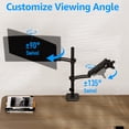 thumbnail image 5 of HOMOUNT Vertical Dual Monitor Mount Holds 4.4-17.6lbs, up to 32 Inch Stacked Monitor Mount with Gas Spring Arm, Dual Monitor Stand for Desk, 5 of 9