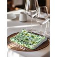 thumbnail image 6 of St. Patrick's Day Cloth Napkins Set of 4 Reusable Dinner Napkins, Lucky Shamrocks Spring Country Leaves Cocktail Napkin Washable Table Napkins for Wedding/Holiday Party/Baby Shower 20"x20", 6 of 7