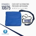 thumbnail image 2 of Dynarex Alternating Pressure Air Cushion - Inflatable Wheelchair Cushions for Pressure Relief, Blood Flow - Waterproof Pouch, Case, Adjustable Straps - 18" x 18" x 4”, 2 of 7