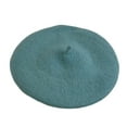 thumbnail image 2 of Women Men Wool French Beret Solid Color Warm Beanie Hat Artist Painter Fancy Dress Costumes, 2 of 5
