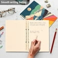 thumbnail image 4 of FORMRS 1-Subject Spiral Notebook 8" x 5" College Ruled 60 Refillable Sheet A5 Hard Cover, 2 Pack, Colorful Road at Night, 4 of 7