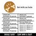 thumbnail image 2 of Broken Bone Injury Wood Mini Charms Shapes DIY Craft Jewelry - No Hole - 20mm (15pcs), 2 of 7