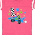 thumbnail image 4 of Inktastic Happy 1st Birthday Blue Racing Car Boys or Girls Baby Bodysuit, 4 of 5