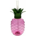 thumbnail image 3 of LED Light Up Pineapple Luau Yard Party Cups - 2 Pack - for Margaritas, Cold Drinks, Frozen Drinks, Fun Drinks, Kids Parties - Light Up Tumbler With Straw, 3 of 4