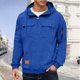 thumbnail image 1 of pstuiky Camisas suaves de manga larga para hombre, Sudadera con capucha, cremallera de un cuarto y múltiples bolsillos de manga larga de color liso para hombre Tops de talla grande para hombre xxl, 1 of 4
